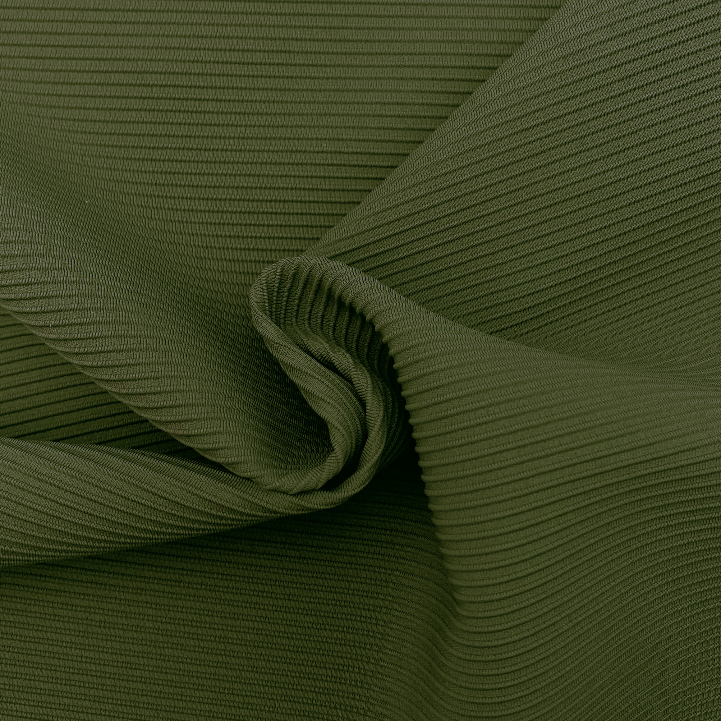 75% Nylon 25% Spandex 270GSM 150cm Kakhi Green Otoman Interlock Fabric